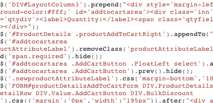 Using JS, CSS or jQuery in A/B testing or multivariate testing is possible and easy