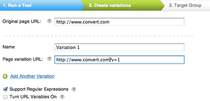 Split URL testing with Convert Experiments