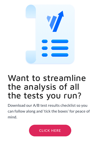 Pre And Post Test Analysis Checklist