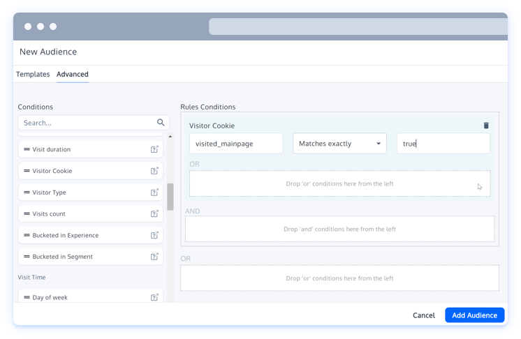 Target Primed Visitors