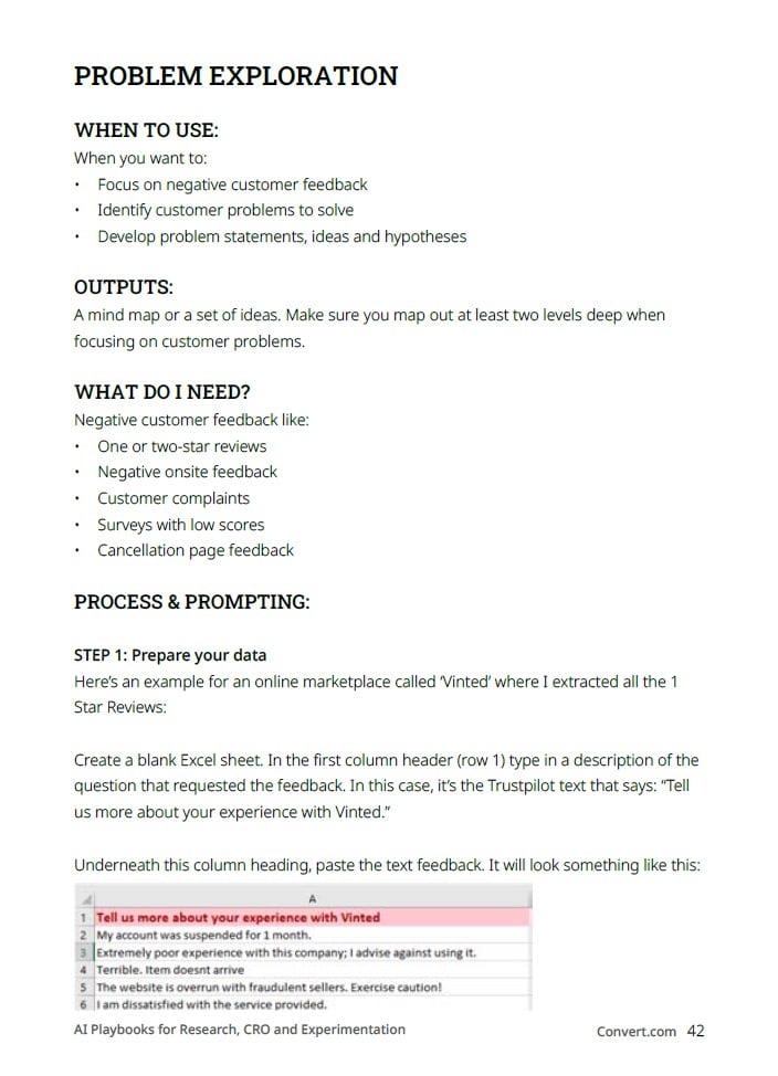 Problem Exploration playbook