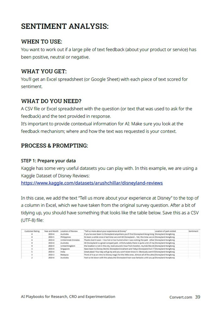 Sentiment Analysis playbook
