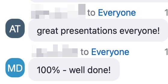 Event Praise Comments