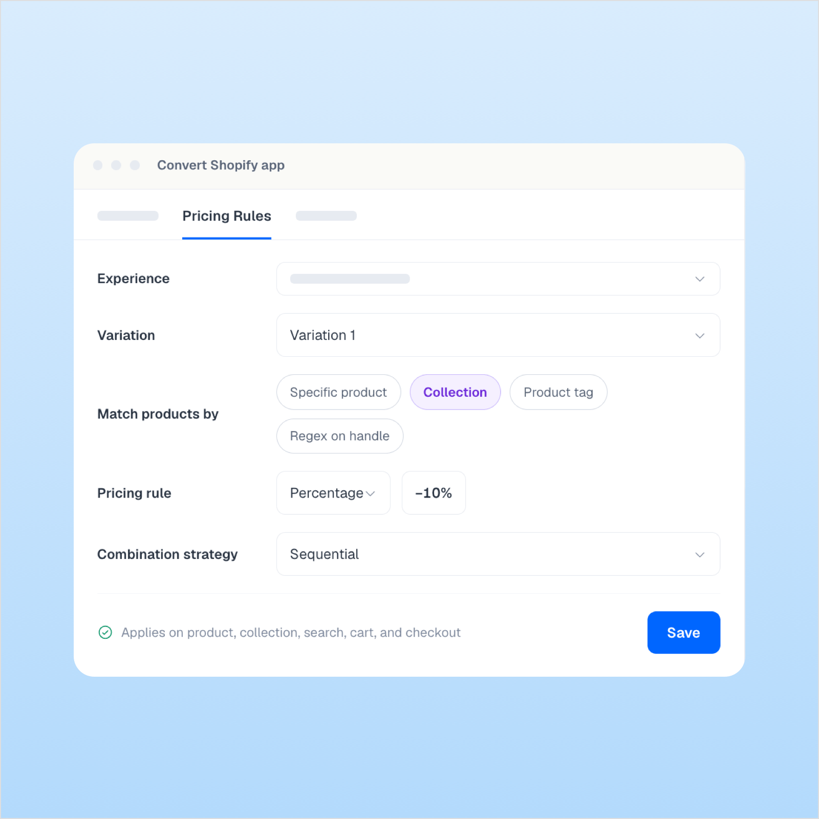 Dedicated Price and Shipping Rate Tests