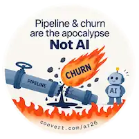 Sticker: Pipeline & churn are the apocalypse. Not AI.