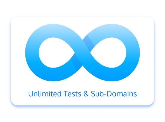 Unlimited Tests Sub-Domains