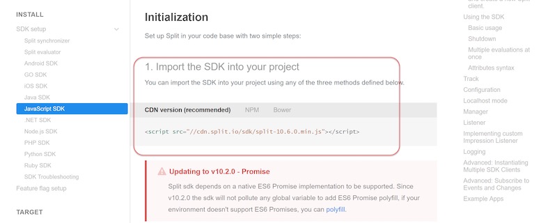 Split Integration Screenshot - 2