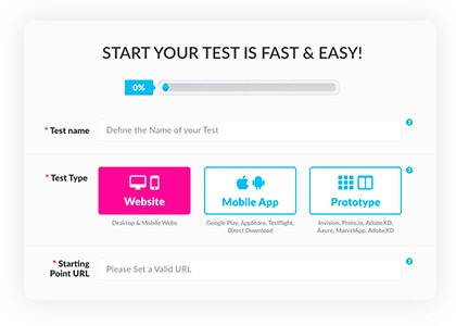 Userlytics user testing setup