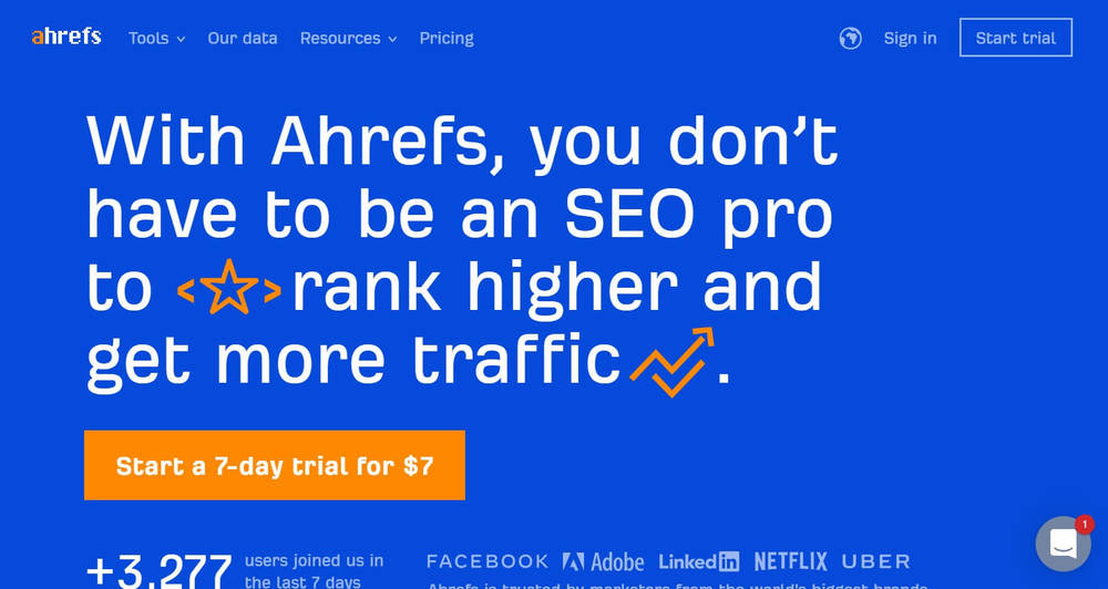 Enterprise SEO Analysis Tools Alternative - Ahrefs