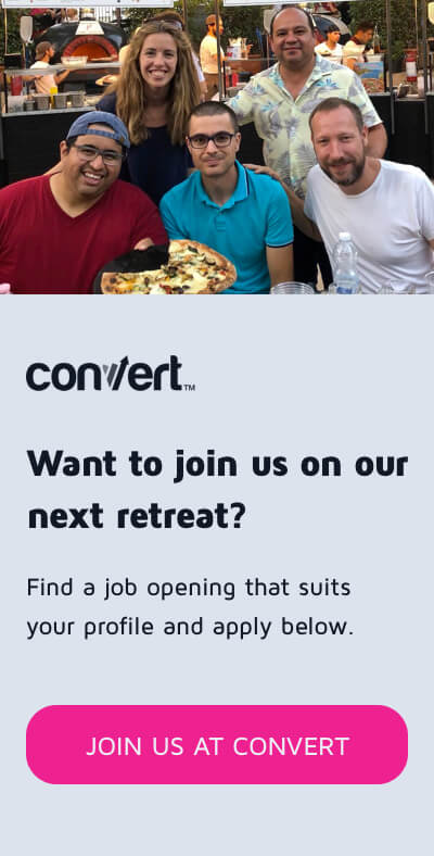 Join us at convert