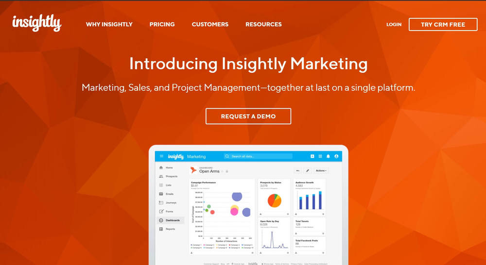 Enterprise CRM Software Alternative - Insightly CRM