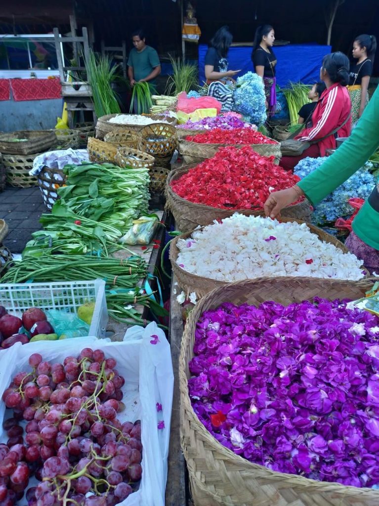 Early morning local market