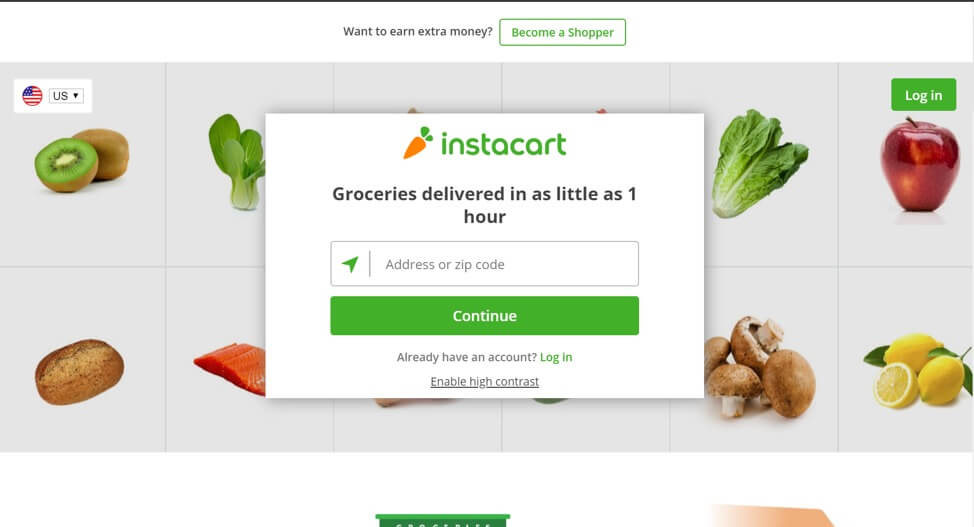 Instacart delivery service COVID-19