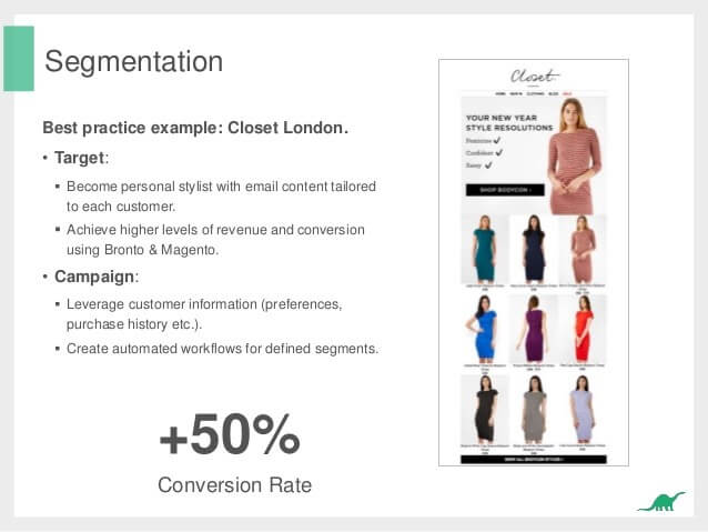 Segmentation based on customer behavior model case study