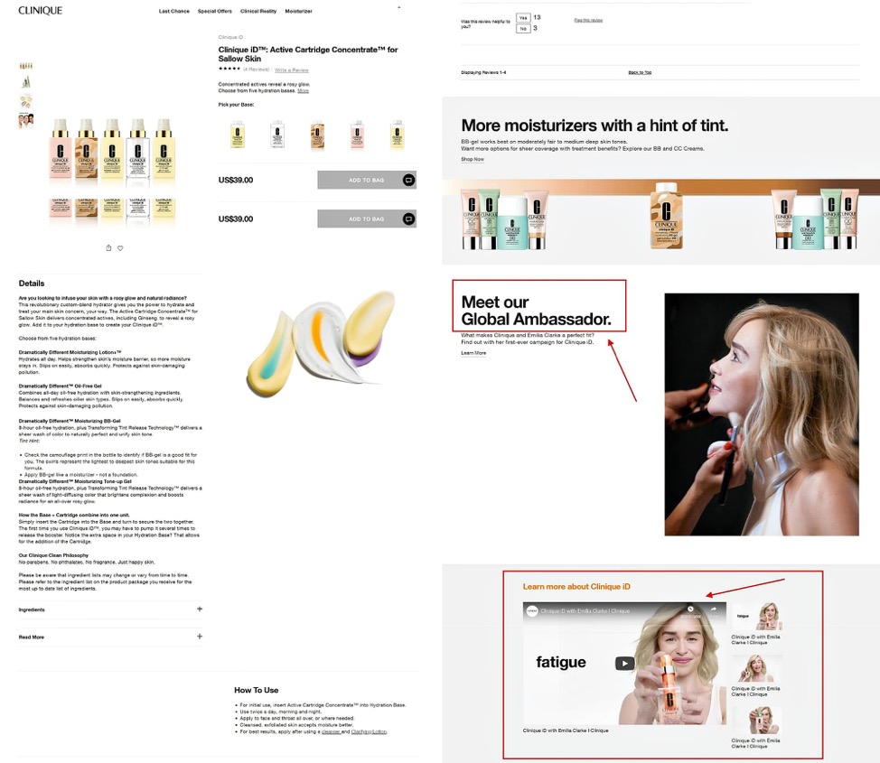 Clinique persuasive product copy analysis