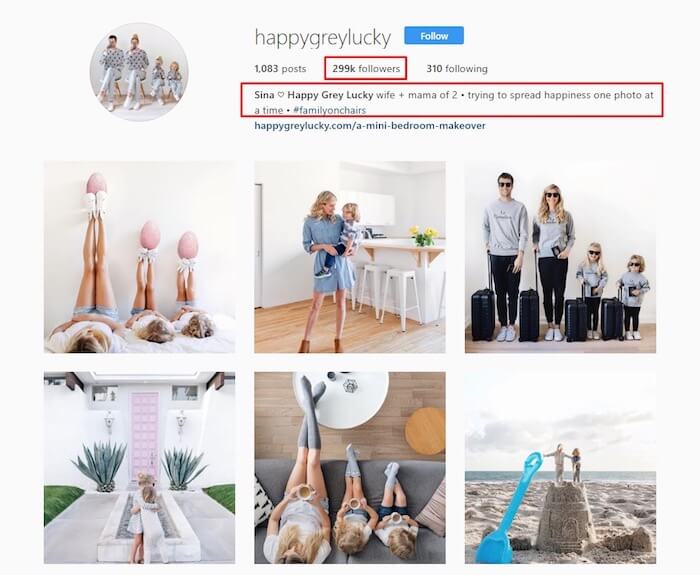 Here's an example how Fracture got traffic with the help of an Insta mom, Sina aka @happygreylucky: