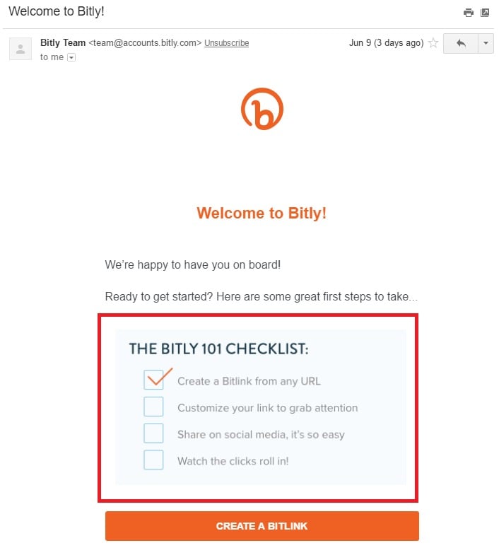 Bitly onboarding support copy persuasion science