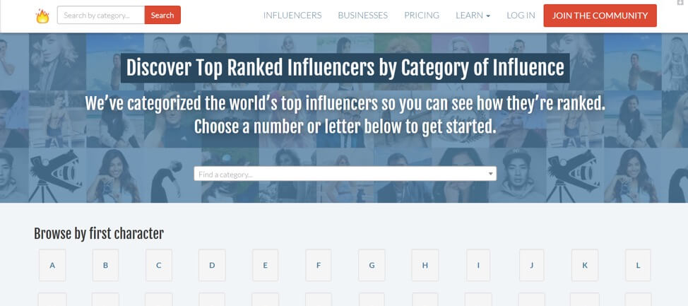  Influence.co and BuzzSumo, which can help you find influencers in various niches