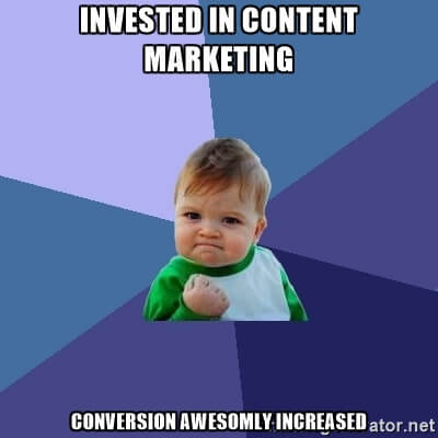 invested in content marketing