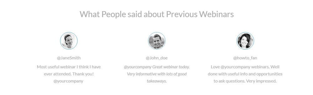 Add Customer Testimonials