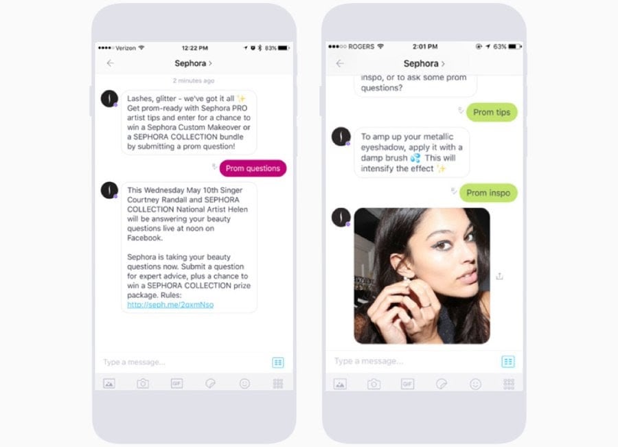 Sephora kik bot customer support persuasion science