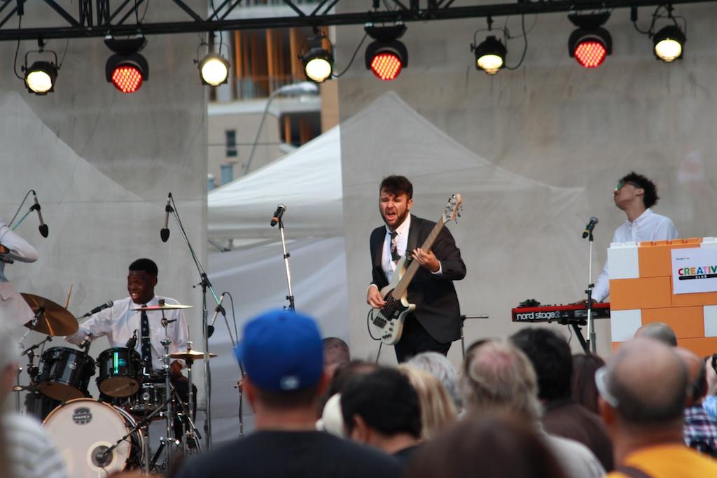 A music festival at Yonge-Dundas Square.