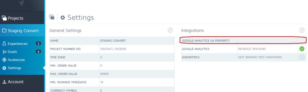 Simply fill in the "Google Analytics UA Property"