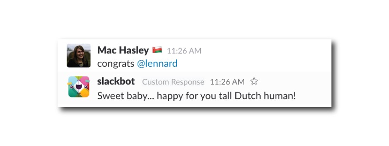 And when Converters celebrate each other, slackbot celebrates with them
