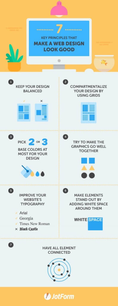 7 key principles that make web design look good