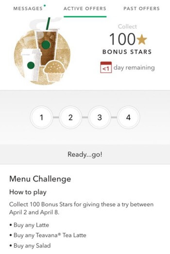 Starbucks rewards system