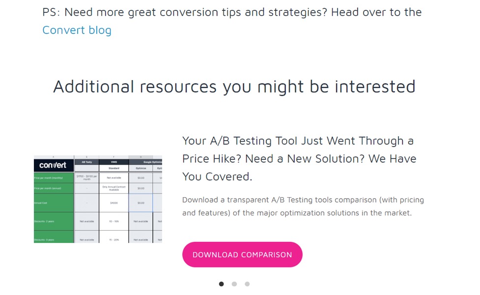 additional resources for A/B testing