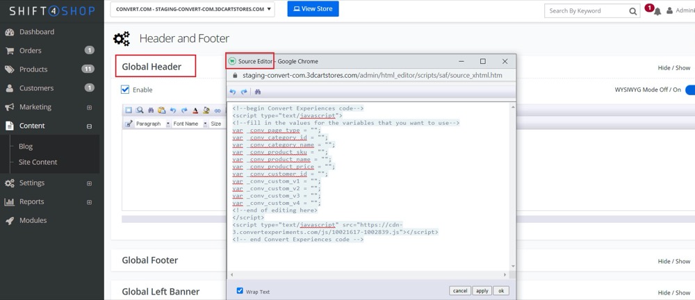 3DCart Integration Screenshot - 2