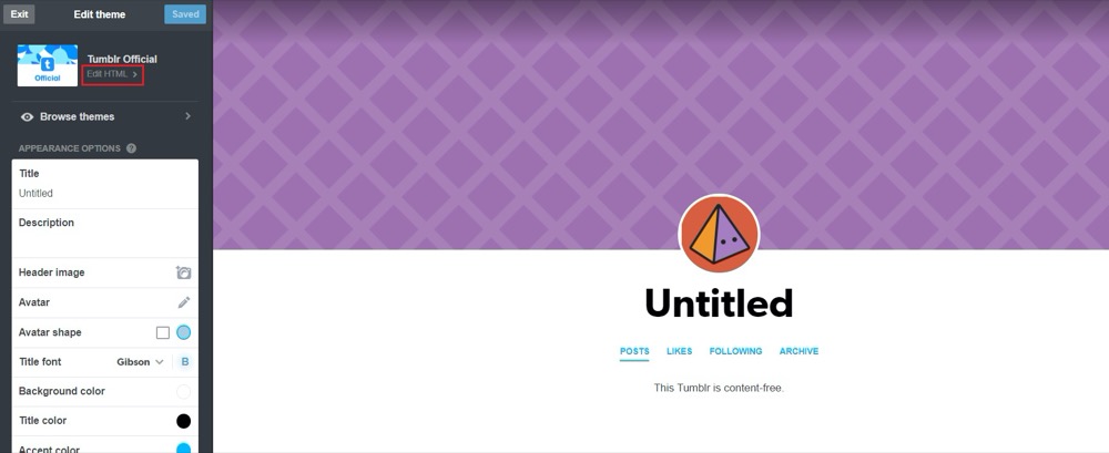 Tumblr Integration Screenshot - 2