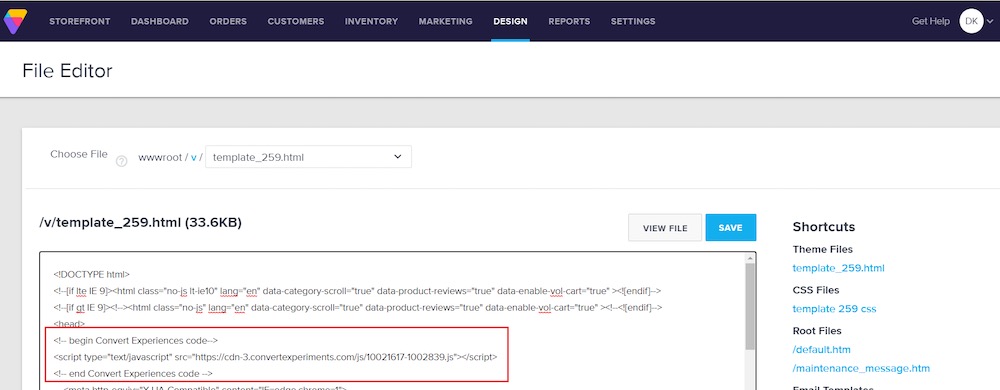 Volusion Integration Screenshot - 4