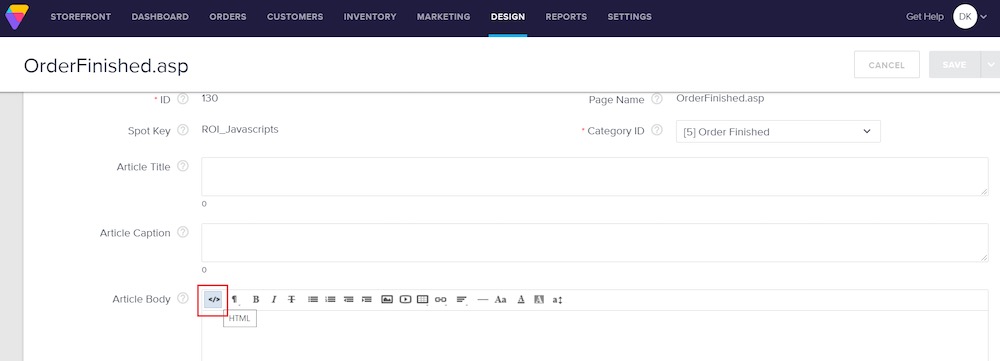 Volusion Integration Screenshot - 7