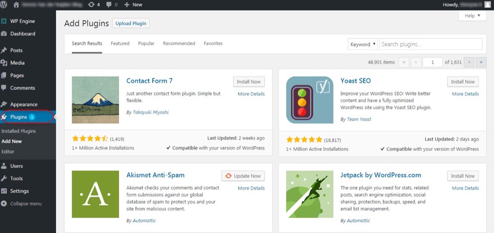 WordPress Integration Screenshot - 1