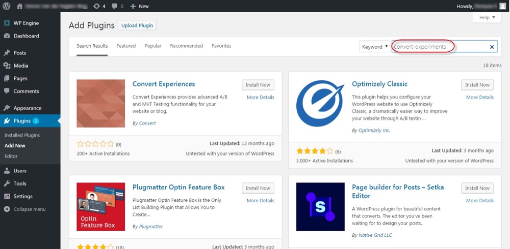 WordPress Integration Screenshot - 2