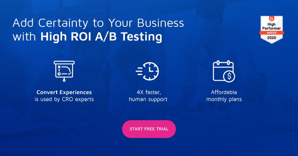 Essai gratuit de High ROI A/B Testing