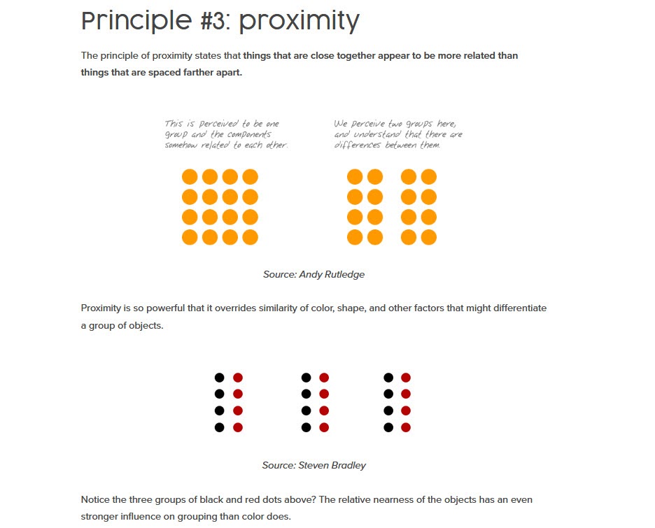 proximity design principle