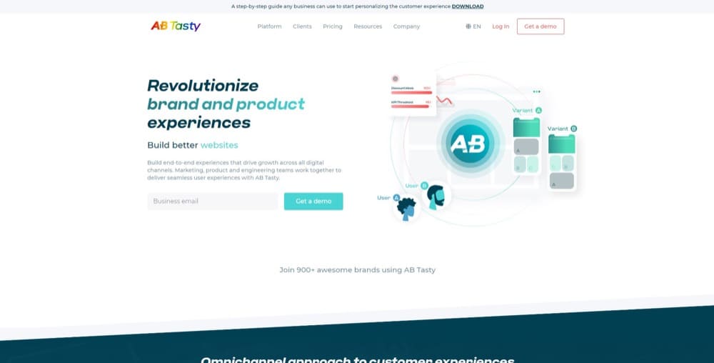 a/b testing personalization platforms AB Tasty