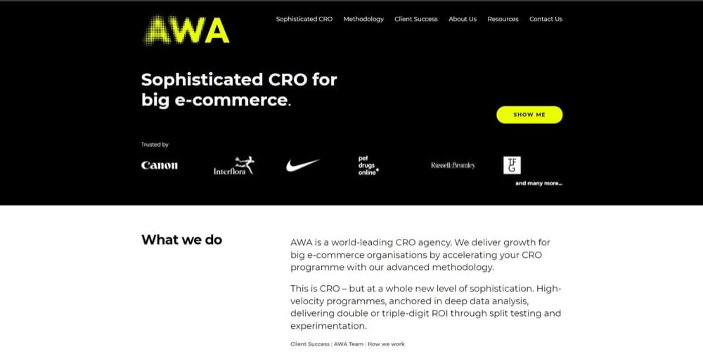 cro agencies AWA Digital