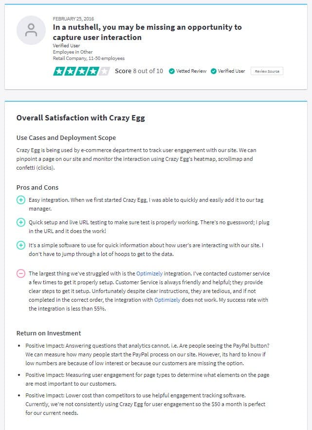 shopify page a/b testing Crazy Egg review
