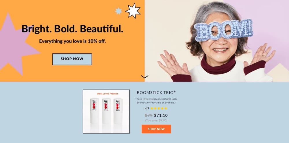 BOOM by cindy dedicated holiday sales page