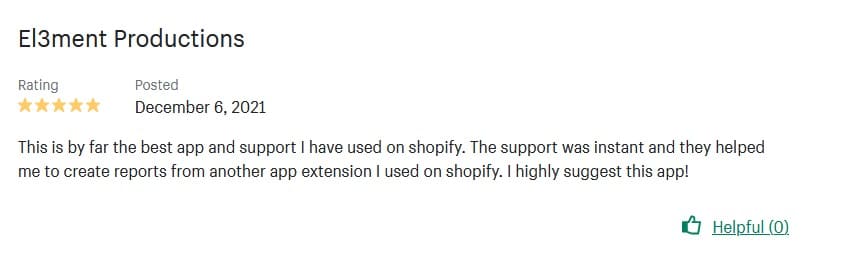 shopify plugins integrations positive review