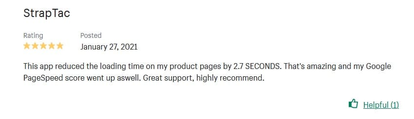 shopify positive review