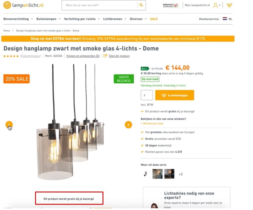 Ecommerce A/B Testing Example Product Image Variant