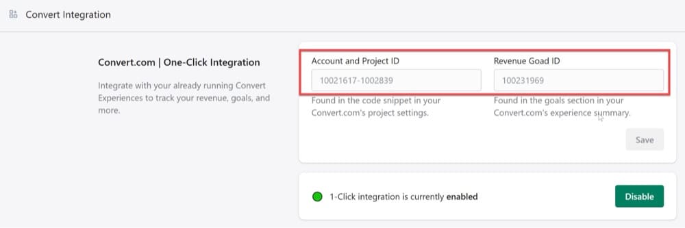 Add Goal Ids to Your Custom App on Convert Dashboard