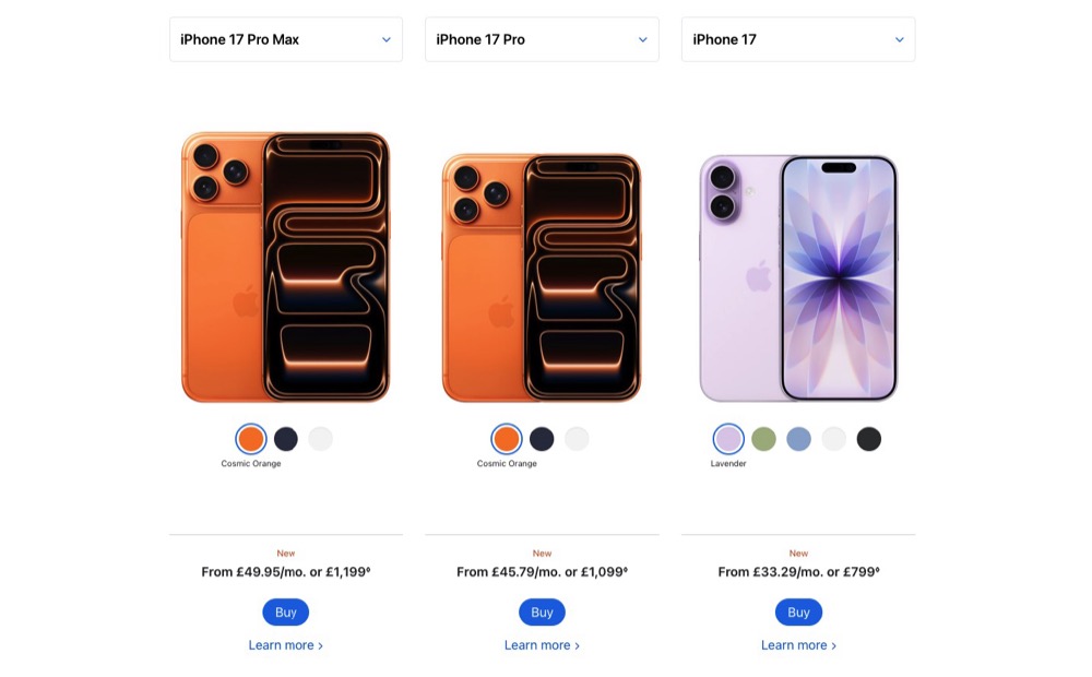Apple uses the pricing model that anchors higher-end models alongside base versions