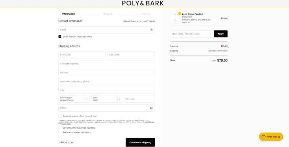 Shopify Plus multi step checkout example
