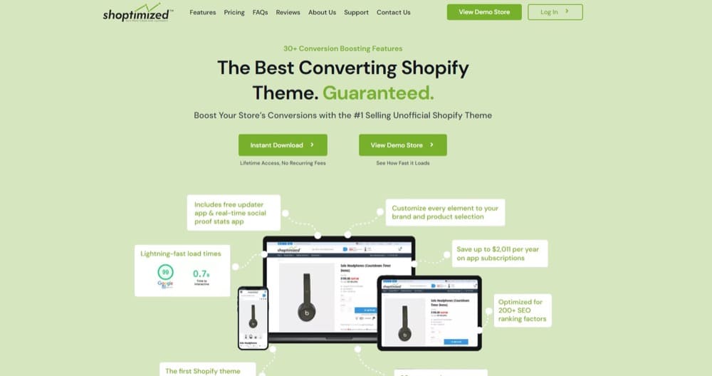 best converting Shopify theme Shoptimized